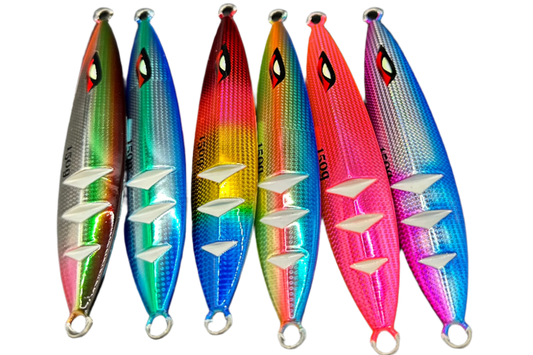 UV RAZOR EDGE JIGS (W GLOW)